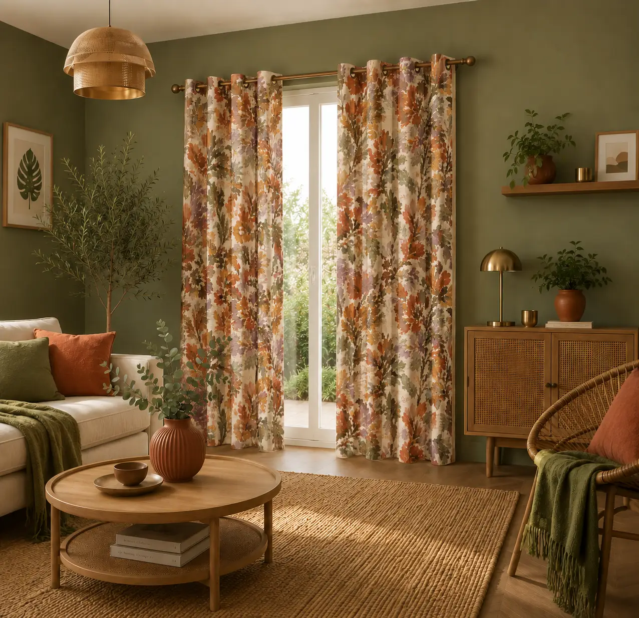 Rideaux imprimé Maxi fleurs