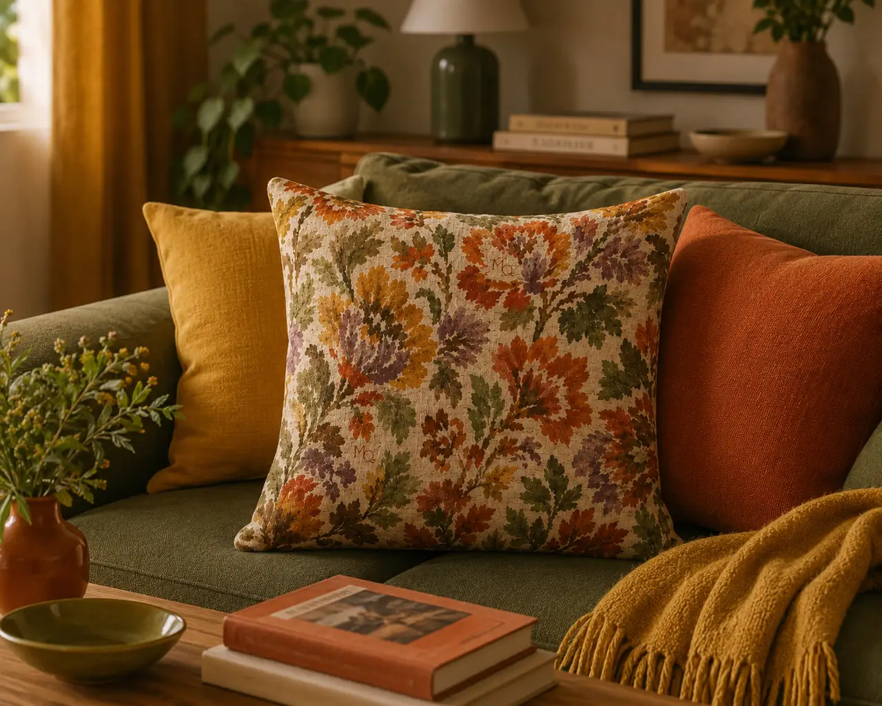 Coussin Imprimé Maxi fleurs