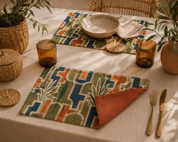 Set de table imprimé "Un été sur la côte"