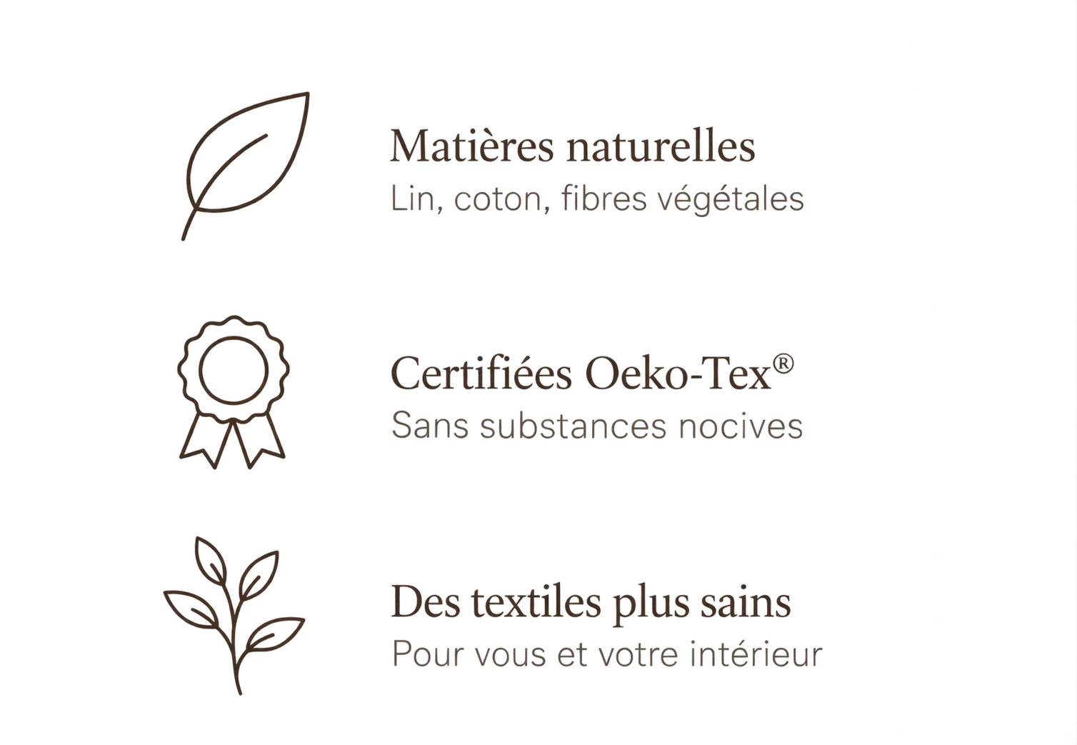 Détail textile Maison Questel